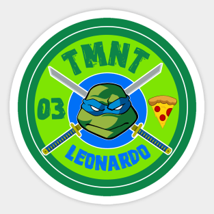 TMNT Leonardo Crest Sticker